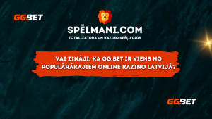 Vai zināji, ka GG.Bet ir viens no populārākajiem online kazino Latvijā?